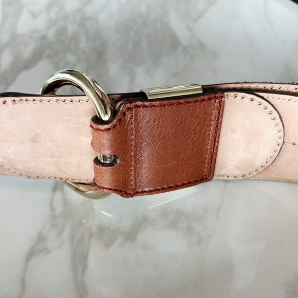 Gucci Brown Guccissima Leather Wide Buckle Belt 90CM - Picture 5 of 10